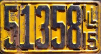ILLINOIS 1915 FRONT LICENSE PLATE