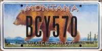 MONTANA VITAL GROUND LICENSE PLATE
