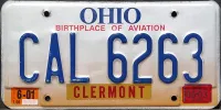 OHIO 2003 GOLD FADE LICENSE PLATE 