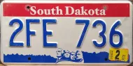SOUTH DAKOTA 2004 LICENSE PLATE