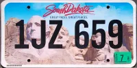 SOUTH DAKOTA COLOR LICENSE PLATE