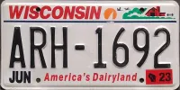 WISCONSIN DAIRYLAND LICENSE PLATE