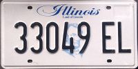 ILLINOIS ELECTRIC VEHICLE LICENSE PLATE