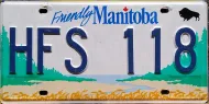MANITOBA GRAPHIC LICENSE PLATE - B