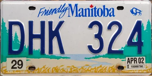 MANITOBA 2002 LICENSE PLATE