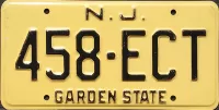 NEW JERSEY 1975 LICENSE PLATE