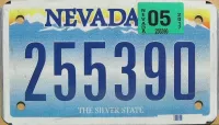 NEVADA 2017 MOTORCYCLE LICENSE PLATE