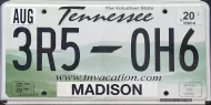TENNESSEE ROLLING HILLS LICENSE PLATE