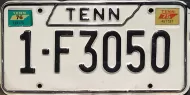 TENNESSEE 1976 LICENSE PLATE