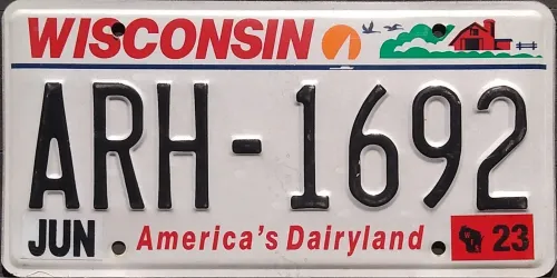 WISCONSIN DAIRYLAND LICENSE PLATE