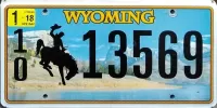 WYOMING ROPE BORDER LICENSE PLATE